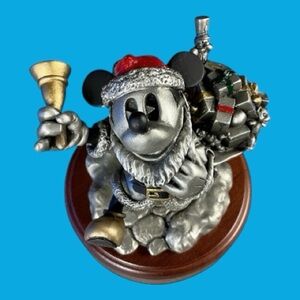 Vintage Disney Hudson Creek “Ringing in the Millennium” Mickey Pewter Sculpture